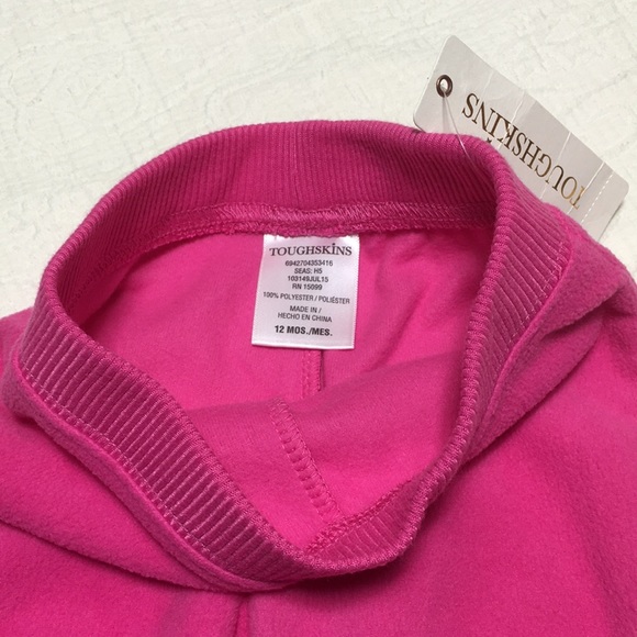 12m (4/$20) Pink Fleece Pants by Toughskins - Picture 7 of 13
